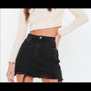missguided ripped skirt